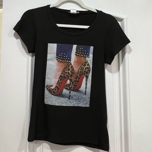 Cute top with high heels